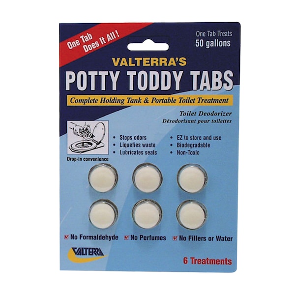 Valterra Valterra Q5000VP Potty Toddy Tabs - 6/Card Q5000VP - main